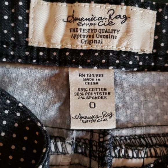 Black and white polka dot shorts - junior size 0 - Picture 4 of 4